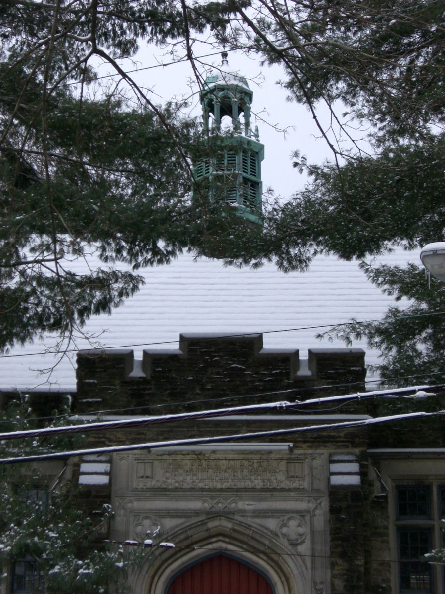steeple with snow 2